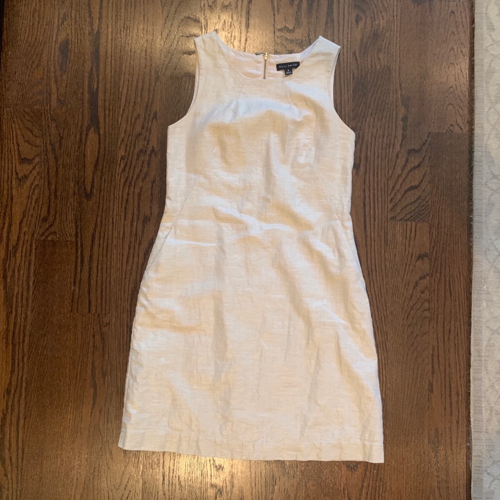Off white/ gold Sheath Dress